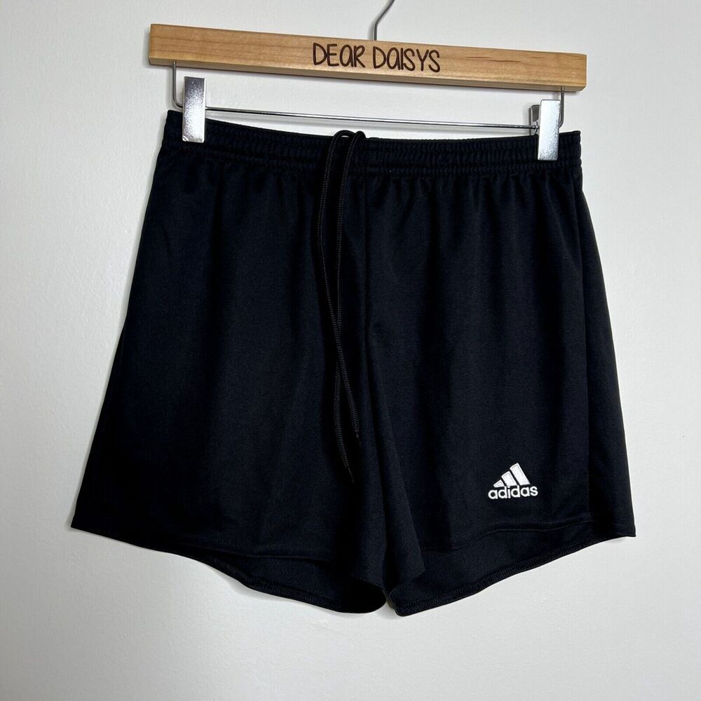 Adidas Black Athletic Drawstring Shorts